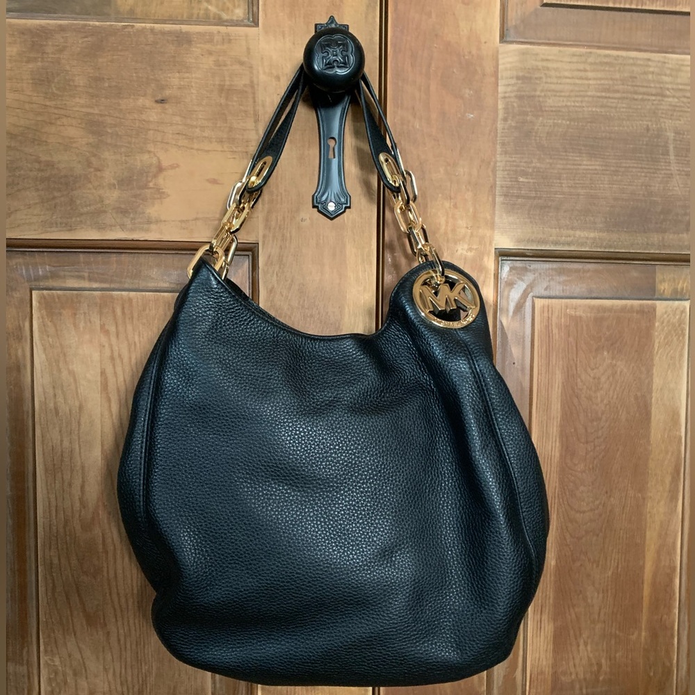 Michael Michael Kors Black Leather Fulton Bag 🖤
